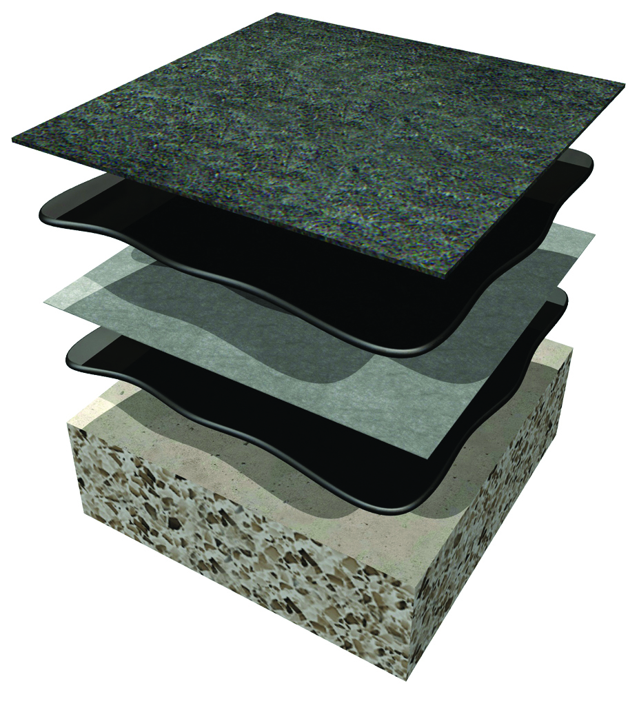 strataseal hr hot rubberized asphalt waterproofing exploded view