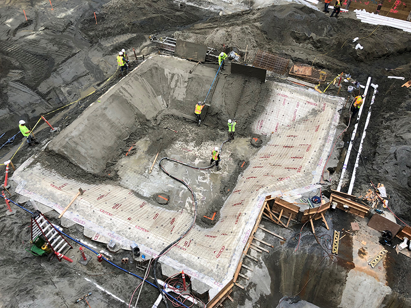 ultraseal ab waterproofing membrane installed below grade