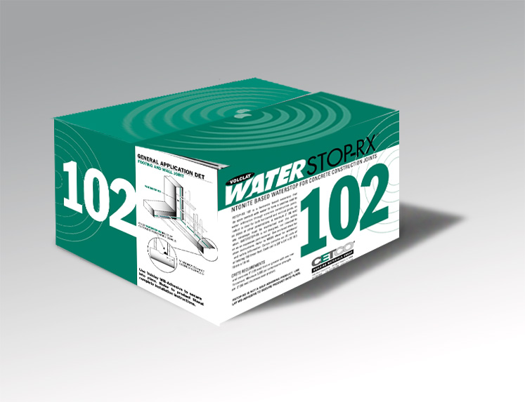 CETCO WATERSTOP-RX 102 packaging